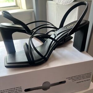 Black Aldo Heel Size 10 Brand New Wedge